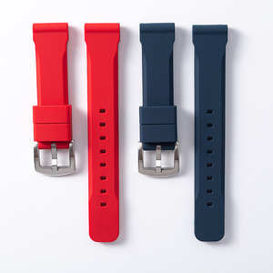 Bracelet de montre en silicone étanche de qualité supérieure, vert, compatible avec les montres de plongée de luxe, bracelet universel à libération rapide - Product Image 4