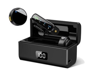 Micro không dây đeo cài áo chuyên nghiệp, mini, kỹ thuật số, có hộp đựng pin, dùng cho máy ảnh và podcast - Product Image 2