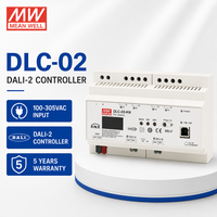 Pengontrol Multi-master MEANWELL DLC-02 DALI-2 2 Saluran dengan Catu Daya DALI Terintegrasi & 4 Relay Modbus TCP/IP
