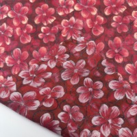 Tissu imprimé en coton 60S de qualité supérieure, léger, 90 GSM, textile floral doux pour robes et chemises, design personnalisé gratuit