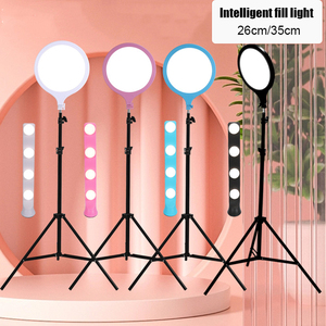 Soporte de trípode Pantalla completa Luz Belleza Video Estudio Iluminación en vivo con control de cable Atenuación Luz de relleno - Product Image 2