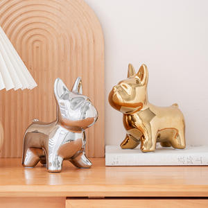 Adornos nórdicos de porcelana para perros, joyería creativa para animales, modelo de pozo, artesanías decorativas, hucha para perros y toros - Product Image 5