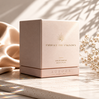 Boîtes en papier rigide de luxe en gros, revêtement UV, carton gaufré, emballage cosmétique, boîte cadeau pour parfum avec logo personnalisé
