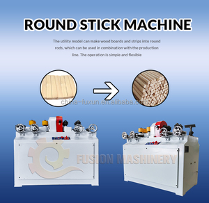 Machine automatique à haute efficacité pour la fabrication de fraises à tiges rondes avec manche en forme de pelle Machine de fabrication de bâtons en bois - Product Image 2