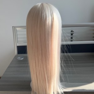 Nueva Llegada, Cabello Humano Europeo Virgen Natural de Color 12a con Cutícula Alineada, Peluca Frontal de Encaje Suizo HD de 13*5'', <span class=keywords><strong>Rubio</strong></span> <span class=keywords><strong>Ceniza</strong></span> - Product Image 2