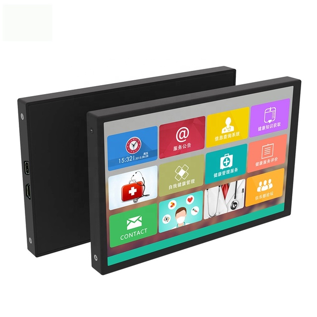 QTSS 6.2 Inch IPS TFT LCD Monitor 1280x720 Capacitive Touch Screen POS Indoor Advertising LED Backlight 600cd/m2 1 Year Warranty