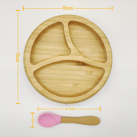 Vente directe d'usine, ensemble de repas pour bébé en bambou sans BPA, écologique, bol et assiette durables pour enfants
