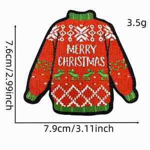 Nouveaux badges cadeaux de Noël, écussons thermocollants brodés en forme de canard de Noël pour vêtements et décoration de chapeaux - Product Image 6