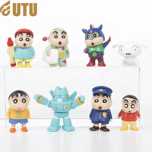 Crayon Shin-chan Dynamic Superhero Model PVC Home TV Cabinet Decoration 10cm Character <b>Costume</b> Collection Box for Promotions-F - Product Image 1