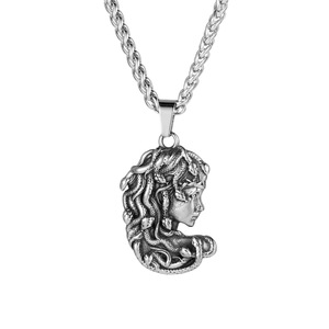 <b>Titanium</b> Steel Medusa Pendant Necklace For Men And Women SP895 - Product Image 1