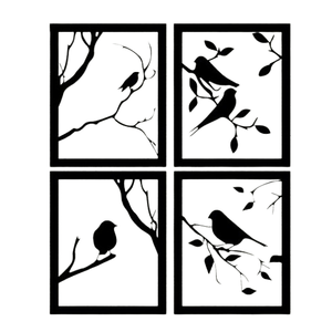 โมเดิร์นหรูหราโลหะ Wall Art สีเหล็กสีดําโลหะรังนกห้องนั่งเล่นธรรมชาติแรงบันดาลใจ Wall ตกแต่งสําหรับ Home - Product Image 6