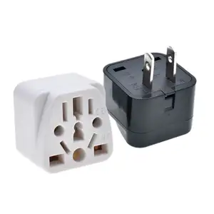 Environmentally Friendly Abs Materials Fall Prevention Plug Multi Functional Socket 2 Flat to 3 Pin Plug