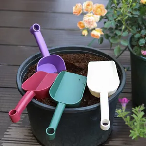 Sıcak satıcı bahçe plastik çok renkli Mini el toprak kürek kürek kepçe dikim için