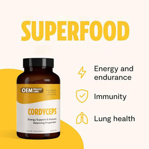OEM saf <span class=keywords><strong>Cordyceps</strong></span> Sinensis özü kapsül sağlık ürün takviyesi 500mg <span class=keywords><strong>Cordyceps</strong></span> mantar kapsülleri - Product Image 2