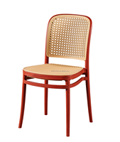 Chaise de salle à manger en plastique rotin moderne pour l'extérieur, empilable, bon marché, vente en gros, vente chaude 2023