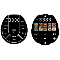 Friteuse à air numérique 2026 5,5L+3L avec fenêtre en verre, fonctionnement électrique, design moderne, nettoyage facile pour usage domestique
