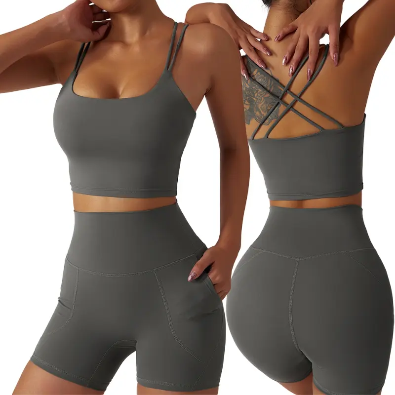 2 piece sportswear women recycle fabric workout clothing fitness & yoga wear gym active wear sets