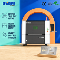 Machine de découpe laser à fibre automatique de haute précision CNC LF1390 de petite taille entièrement fermée, modèle de table, Cypcut Hiwin