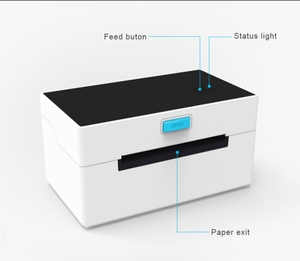 Amz vận chuyển nhãn 4 inch di động máy in nhiệt Bluetooth Wifi kết nối với máy tính bảng PC Mac nhiệt máy in nhãn dán - Product Image 5