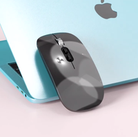 Souris sans fil intelligente à traduction vocale IA, 120 langues, entrée vocale, argent métallisé, ergonomique, rechargeable, OEM