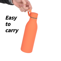 Logo personnalisé 17oz Gobelet portable isolé en acier inoxydable peinture en caoutchouc étanche Design classique pour le voyage et le camping