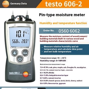 Detector de Humedad para Madera bibo Testo 606-1 606-2, Medidor de Humedad para Materiales de Construcción, Garantía de 1 Año - Product Image 2