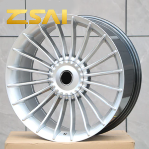 Jantes en alliage multi-rayons légères 17-26 pouces 4 trous 5 trous PCD 5*130 5*114.3 5*112 5*120 pour voiture de tourisme Argent Noir - Product Image 6