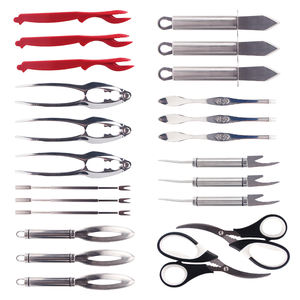 2023 haute qualité 420 acier inoxydable <span class=keywords><strong>crabe</strong></span> coupé avec PP ABS poignée <span class=keywords><strong>en</strong></span> plastique nordique Style moderne cuisine lame fruits de mer outils ensemble - Product Image 6