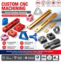 Boîtier de stabilisateur de cardan de drone en aluminium 6063 usiné CNC de haute précision, résistant aux chocs, pour cage de caméra de drone FPV pour l'enregistrement