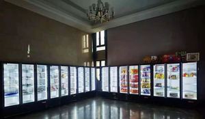 Dusung 3 cửa kính thương mại dọc năng lượng lạnh đồ uống đồ uống hiển thị tủ lạnh tủ đông - Product Image 5
