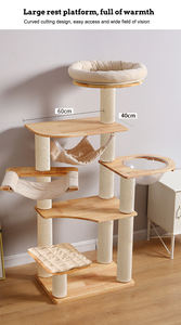 إطار تسلق القط سرير الحيوانات الأليفة متعددة القط استخدام الأسرة الكل في واحد رف القط الحيوانات الأليفة أثاث لوازم لعبة - Product Image 4