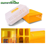 GUANYI FARM Nueva Cesta de Transporte de Plástico para Aves de Corral, Jaula para Gallinas Ponedoras/Patos/Gansos Adultos