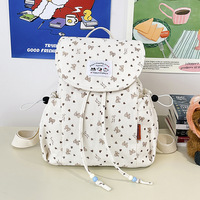 Sac à dos en velours côtelé à motif en forme de nœud, sac à bandoulière pour femme, sac à dos décontracté tendance pour étudiants