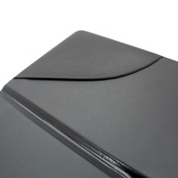 Porte-menu en cuir PU noir personnalisé, dossier pour factures de clients de Yimi Leather