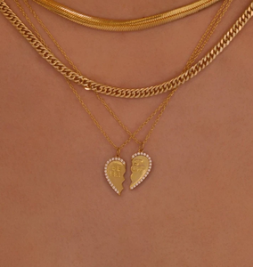 <span class=keywords><strong>Collier</strong></span> ras du cou pour femmes, chaîne en forme de cœur, sans vernis, à utiliser comme pendentif pour Couple, accessoire <span class=keywords><strong>d</strong></span>'<span class=keywords><strong>amitié</strong></span> - Product Image 4