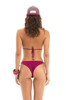 Bikini Triangle Halter Personnalisé en Gros avec Bordure au Crochet Colorée, Écologique, 2 Pièces, à Nouer sur les Côtés, pour Femme, Idéal Plage, Yacht, Fête