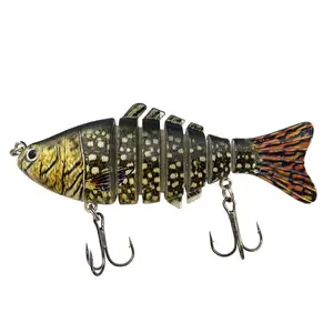 7 Gesegmenteerde Swimbait-Visaas Met Meerdere Secties Harde Aas Kunstkarper 10Cm 15.5G