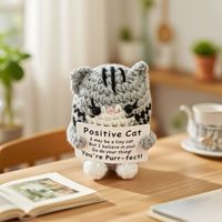 Kit de crochet populaire pour figurine de chat mignonne, amigurumi au design original, cadeau pour les amateurs de loisirs créatifs, fait main pour offrir, peluche en fil DIY