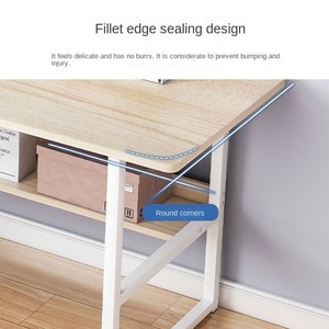 Cross-border minimalist small rental room dormitory computer desk home bedroom solid wood tabletop multi-functional desk - Product Image 2