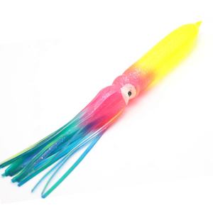 7 pollici 18 cm lampadina calamaro richiamo in plastica morbida calamari gonne da pesca esche di tonno polpo <span class=keywords><strong>esca</strong></span> calamaro <span class=keywords><strong>per</strong></span> la pesca in acqua salata - Product Image 1