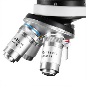 生物用双眼三眼電子顕微鏡 4X 10X 40X 100X 400x 対物レンズ LED照明 充電式バッテリー オート - Product Image 4