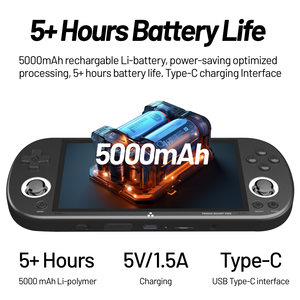 เครื่องเล่นเกมพกพา Trimui Smart Pro รุ่นปี 2026 หน้าจอ 5 นิ้ว แบบย้อนยุค ระบบเล่นคลาสสิกแบบชาร์จไฟได้  หน้าจอ IPS - Product Image 2