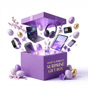 COSMOVA Cadeau Surprise <span class=keywords><strong>de</strong></span> Pâques : Boîte Mystère Avancée Aléatoire (1-3 pièces) – Téléphone, Ordinateur Portable, Écouteurs, Pistolet <span class=keywords><strong>de</strong></span> Massage, Jeu d'Aventure, Boîte Électronique - Product Image 1