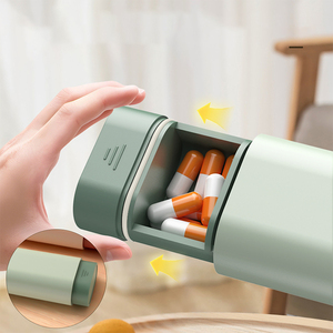 Logo personalizzato ogni giorno tre compartimenti pillola Organizer scatola medicina <span class=keywords><strong>contenitore</strong></span> vitaminico <span class=keywords><strong>per</strong></span> esterno - Product Image 5