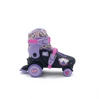 Patins à roulettes pour enfants, réglables, pour activités de plein air, entraînement, stables, quatre roues en PVC, chaussures de patinage