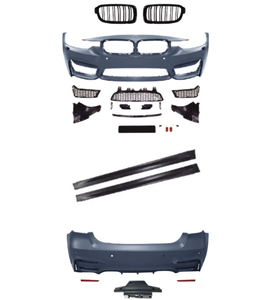 Kit de carrosserie pour pare-chocs F30 Upgrade to M3 Style Pare-chocs avant Pare-chocs arrière Jupes latérales Facelift pour Série 3 F30 F35 328i 335i <span class=keywords><strong>330d</strong></span> - Product Image 3