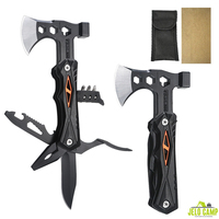 Ensemble d'outils portables universels : pinces multifonctions, hache tactique de survie pour le camping en extérieur, couteau, marteau et hache de chasse