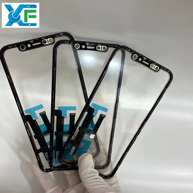 Glass with OCA Film for iPhone 14 15 16 11 12 13 Pro Max Front Screen Outer Glass LCD External Lens Replacement Repair