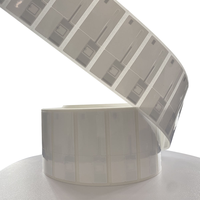 Étiquette antivol UHF personnalisée pour lunettes et bijoux, 860-960 MHz, résistante à la manipulation, imprimable et indéchirable