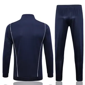 Italie Trainingspak Winter Voetbal Trainingspak Voetbal Zip Voetbal Trainingspak Jersey Groothandel Voetbal Voetbal Trainingspak